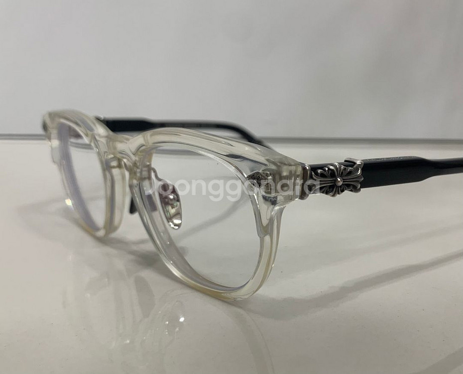 크롬하츠 로드시클 클리어 크리스탈 블랙 안경--0