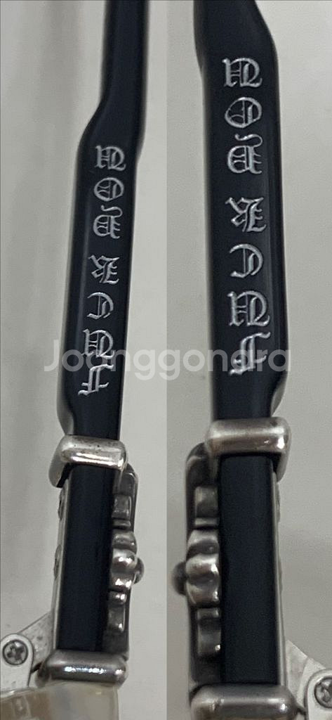 크롬하츠 로드시클 클리어 크리스탈 블랙 안경--5