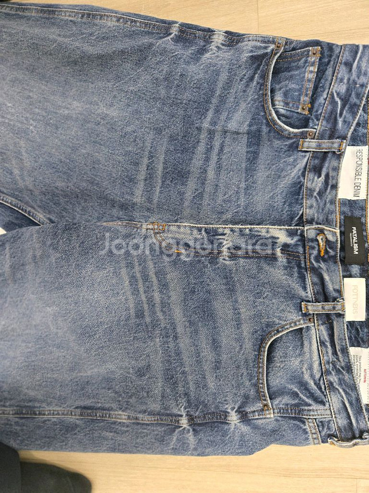 포트너스 와이드 스트레이트 데님 XL 판매--1