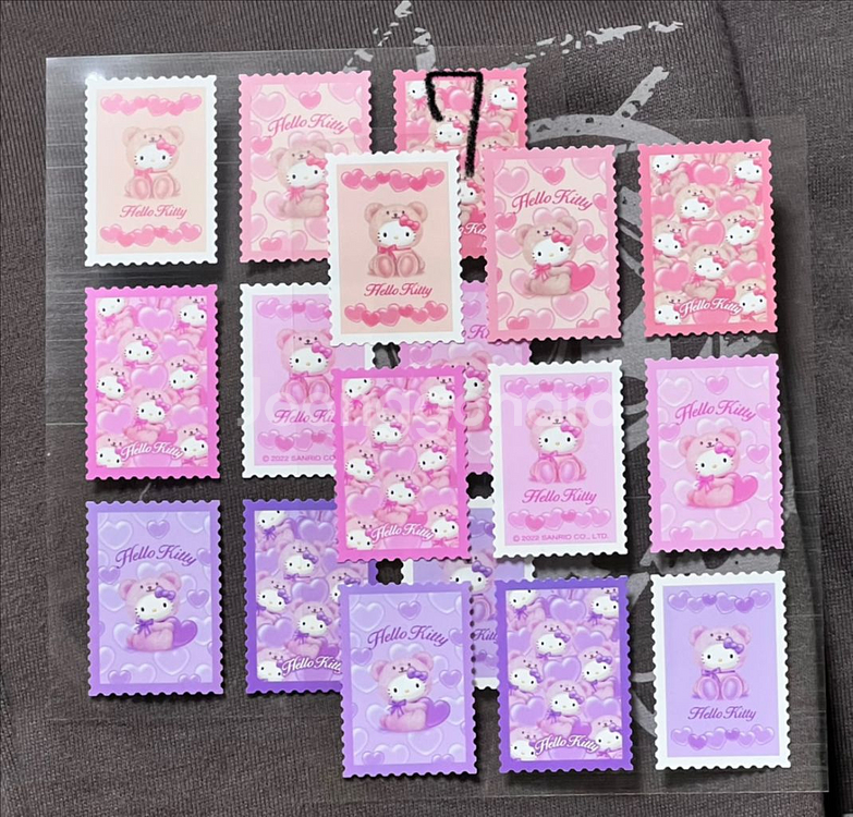 헬로키티문방구 4컷 사진 스티커/빅스티커/레트로 우표--1
