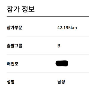 춘천마라톤 풀코스 패키지, B조, 기념티(L)