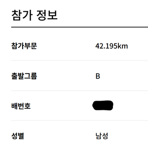 춘천마라톤 풀코스 패키지, B조, 기념티(L)
