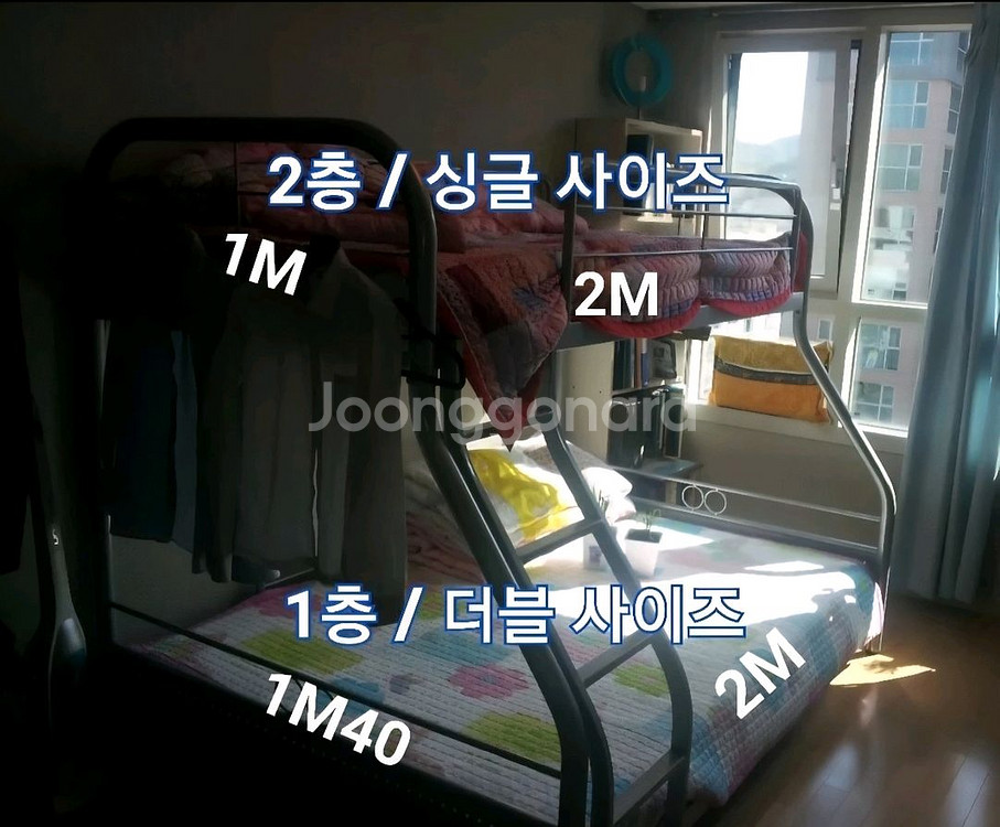 평생쓰는 옥슨베드 3인용 2층침대--0