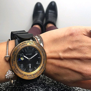 RHIZ] 월드타임 손목시계 해외여행 현지시간