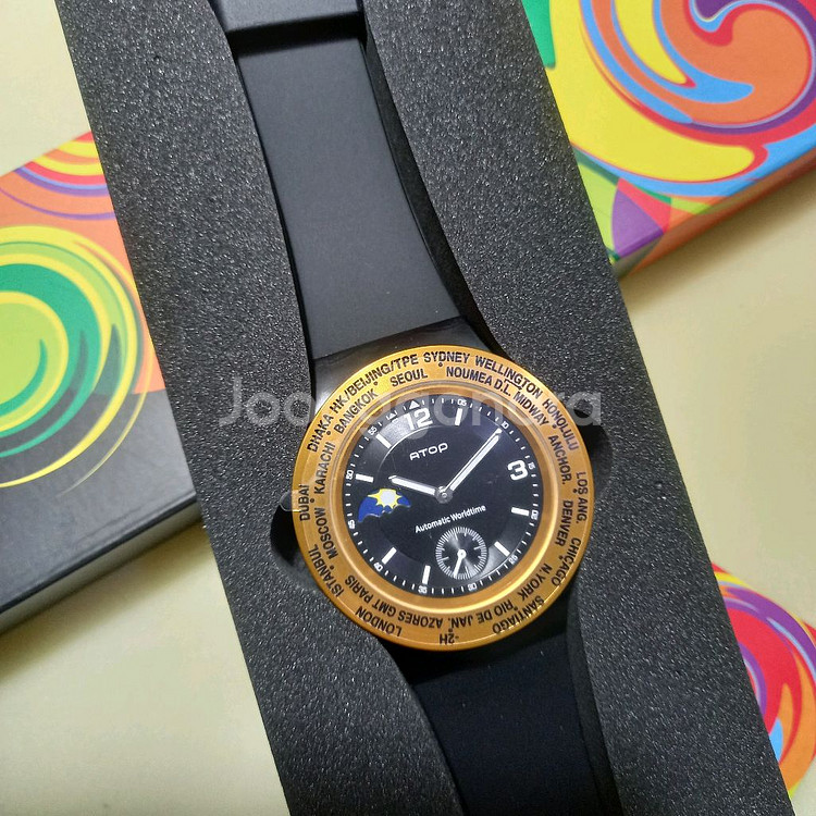 RHIZ] 월드타임 손목시계 해외여행 현지시간--5