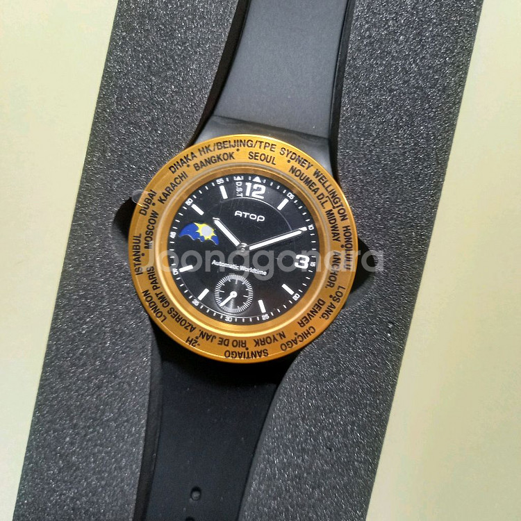 RHIZ] 월드타임 손목시계 해외여행 현지시간--6