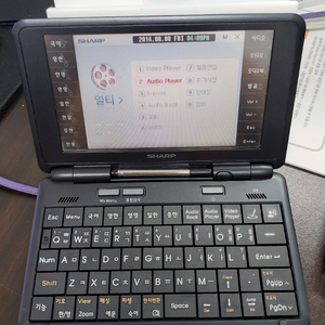 샤프 전자사전 본체 충전케이블 포함