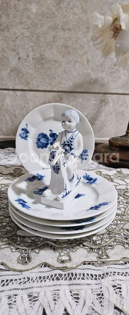 올드앤틱 로얄코펜하겐 블루플라워 앵귤러 브레드-1등급--3