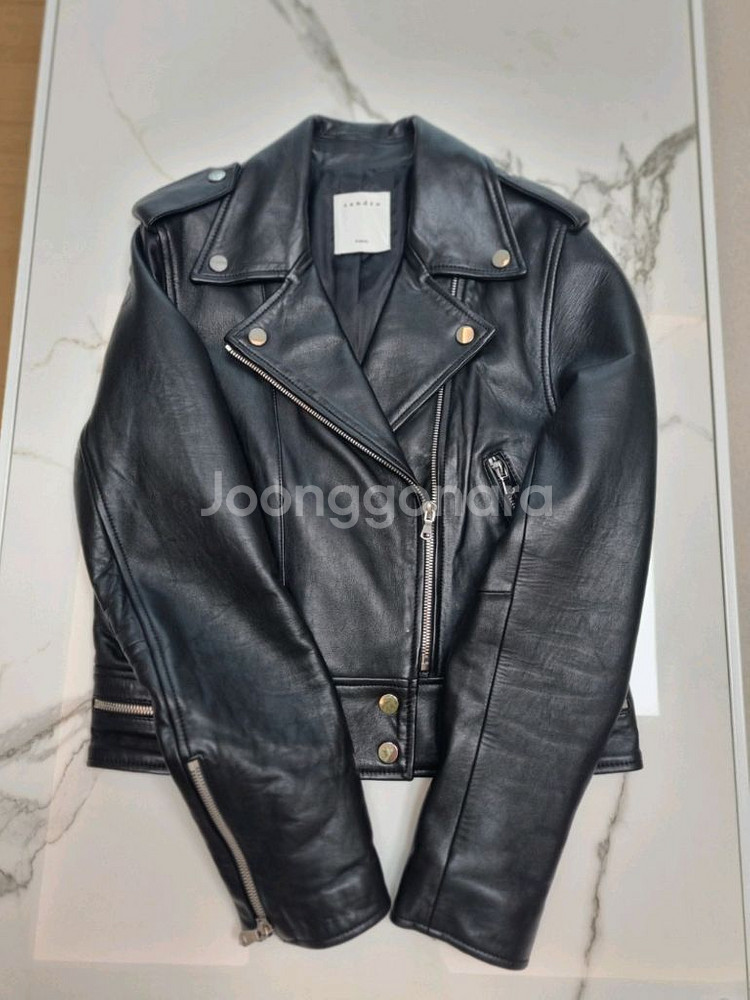 산드로 가죽 자켓 정품--0