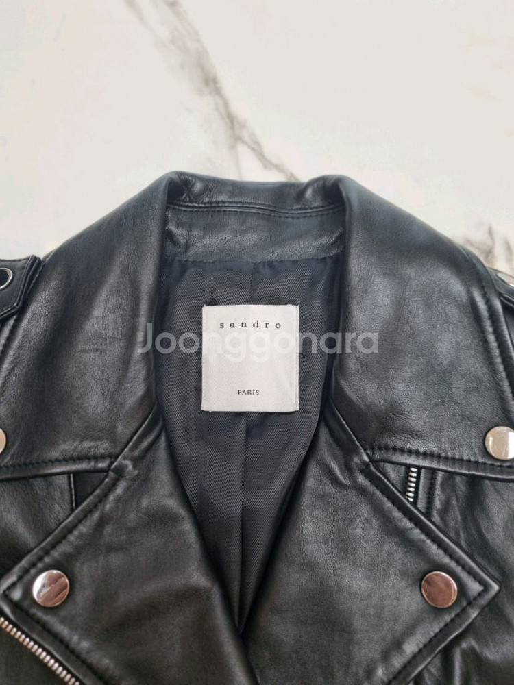 산드로 가죽 자켓 정품--1