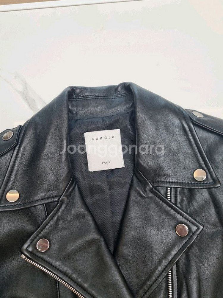 산드로 가죽 자켓 정품--4