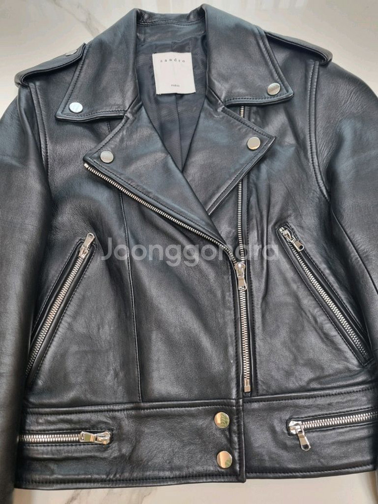 산드로 가죽 자켓 정품--7