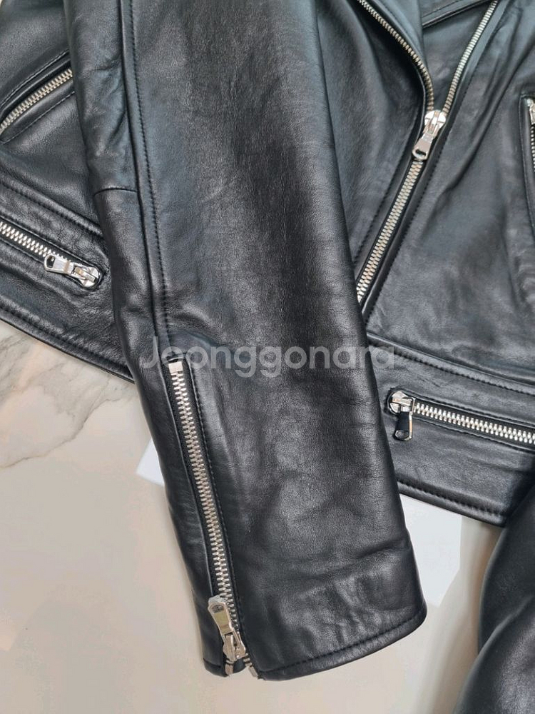 산드로 가죽 자켓 정품--5