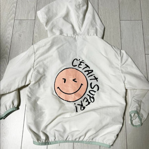 밀리밤 스마일 바람막이 점퍼 120