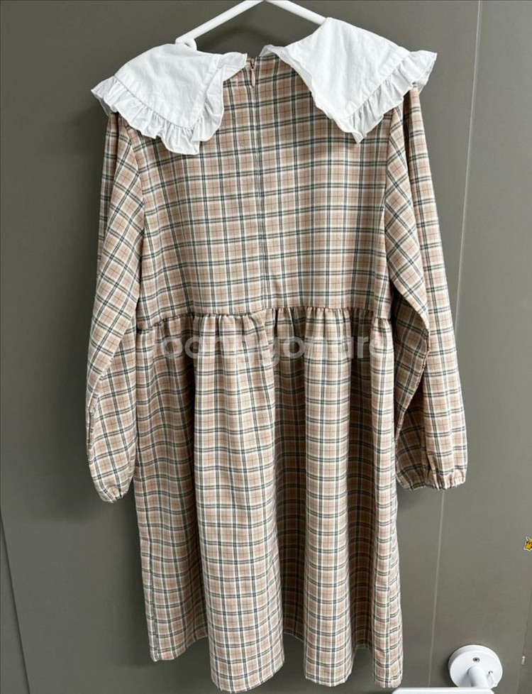 밀리밤 여아 체크 원피스 140--1