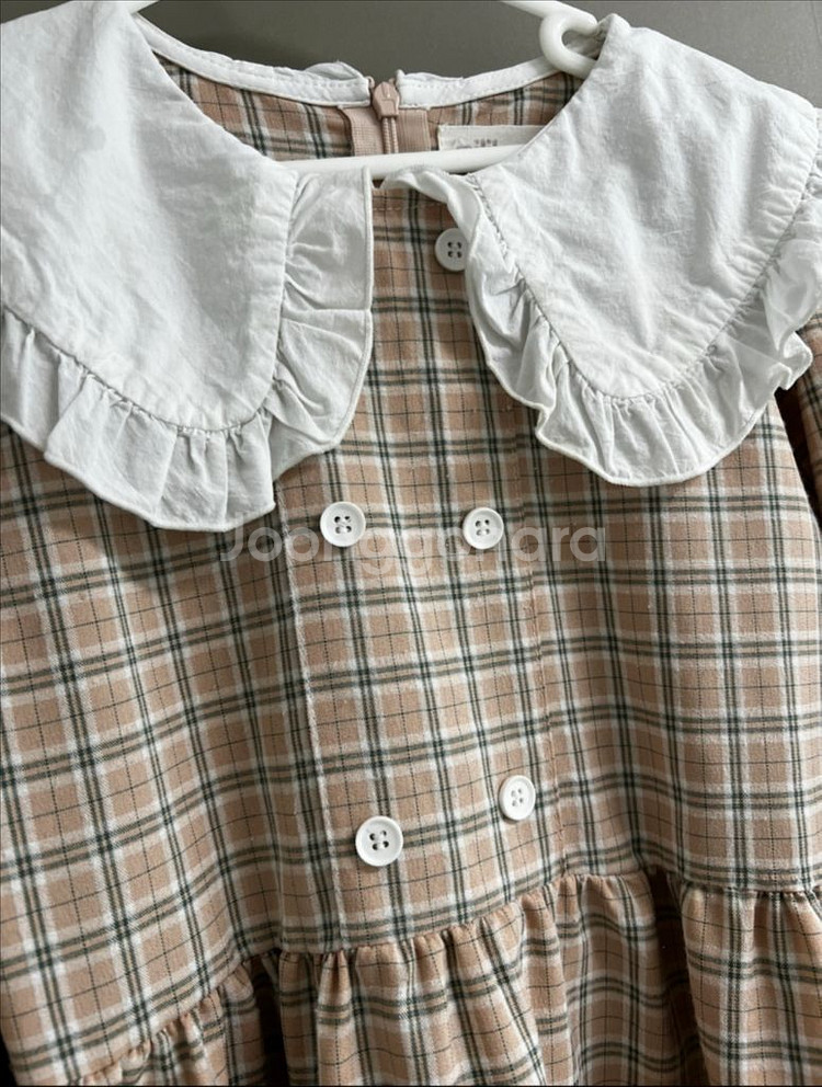 밀리밤 여아 체크 원피스 140--3