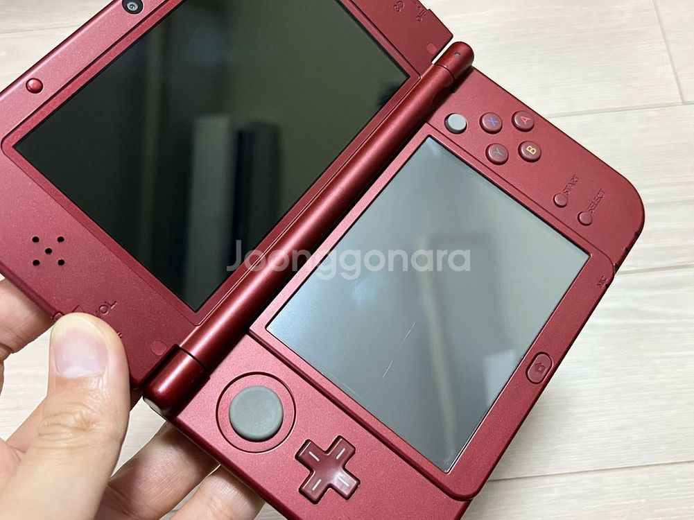 new 3ds xl 레드 + 정품 충전기 (뉴큰다수)--4