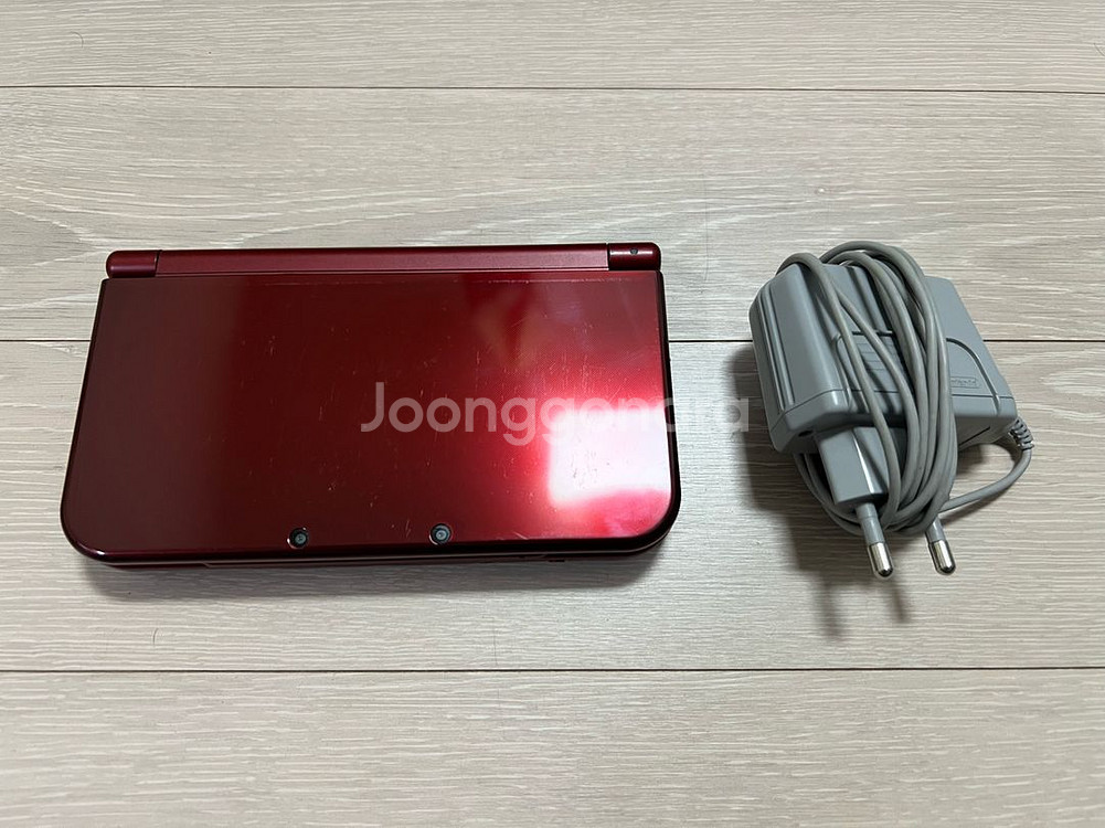 new 3ds xl 레드 + 정품 충전기 (뉴큰다수)--0