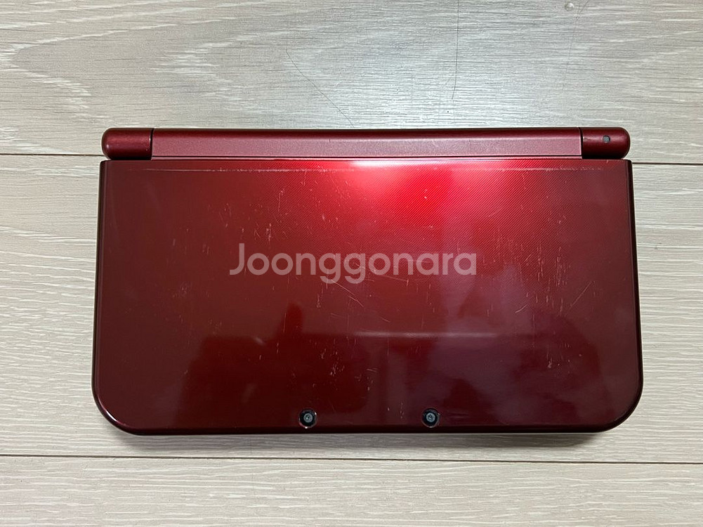 new 3ds xl 레드 + 정품 충전기 (뉴큰다수)--1