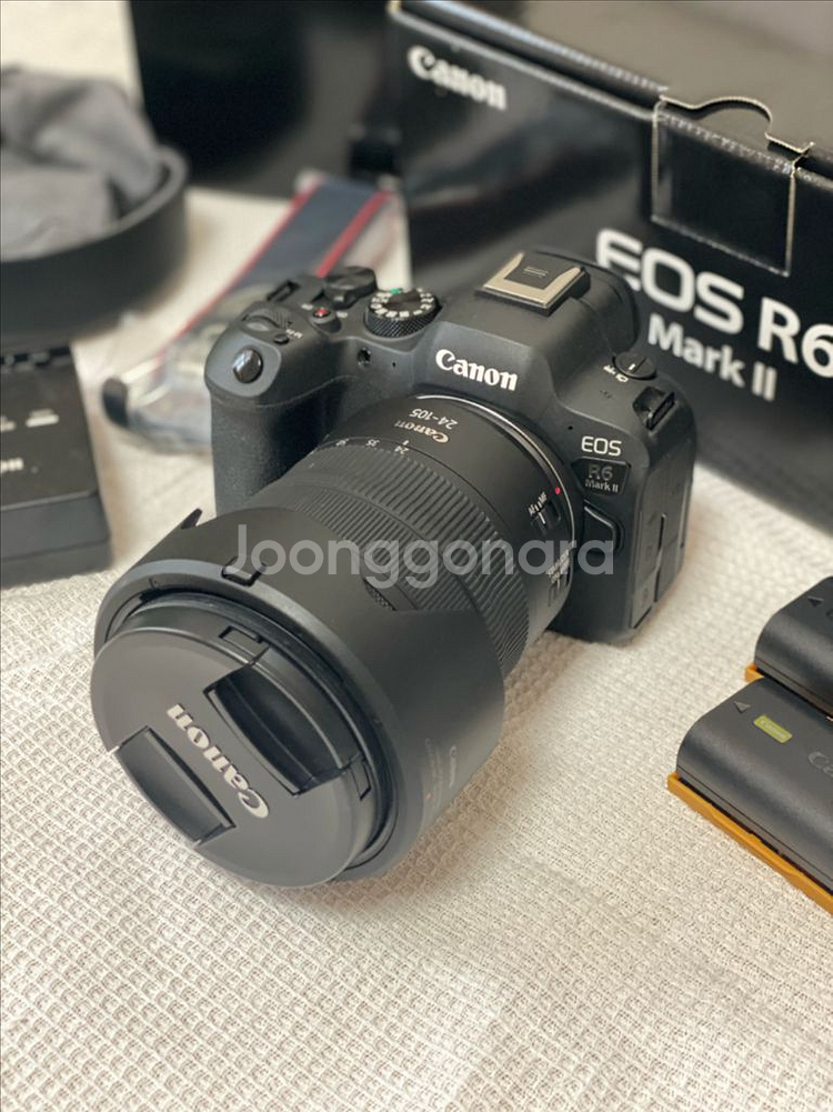캐논 R6M2 + RF24-105 F4 풀박스 팝니다--1