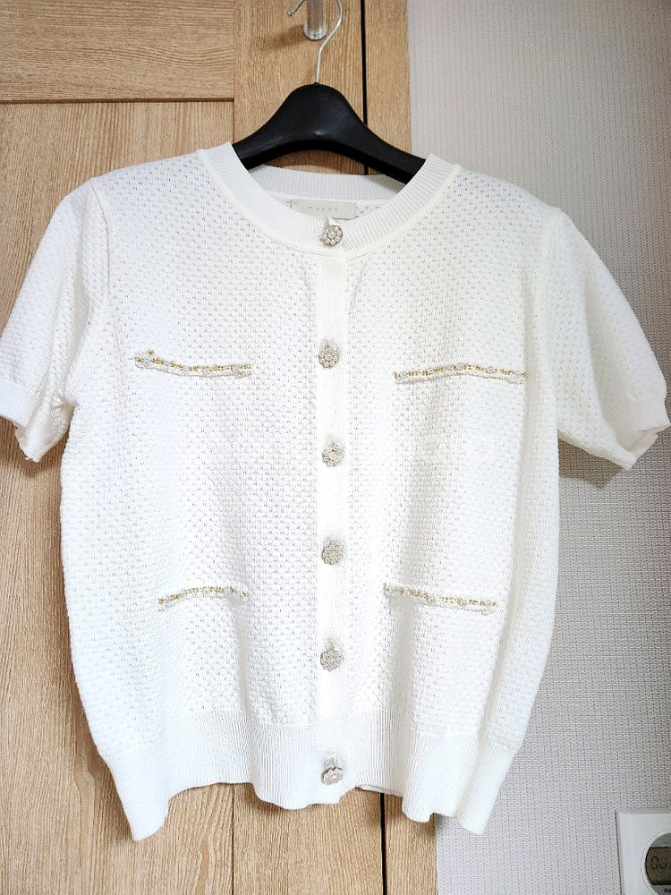 비즈 보석 니트--1