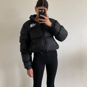 노스페이스 구스 다운 눕시 700 숏패딩 여성 M