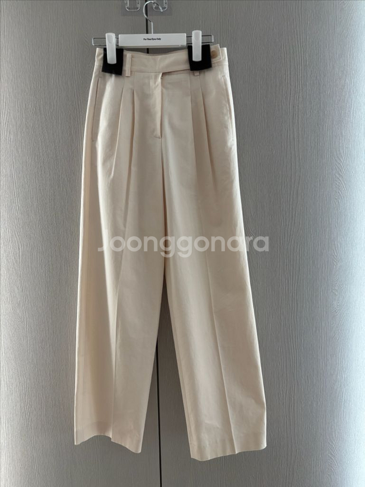 포유온 fyeo west tuck trousers 크림--4