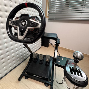 트러스트마스터 T248+th8a쉬프터+레이싱휠 거치대