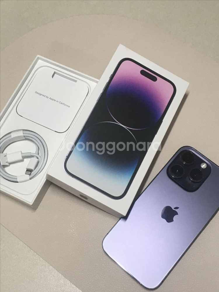 아이폰14pro, 256GB, 딥퍼플, 배터리성능96%--0