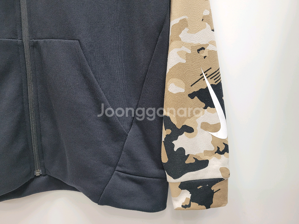 NIKE 나이키 드라이핏 플리스 카모 집업 후드 XL--4