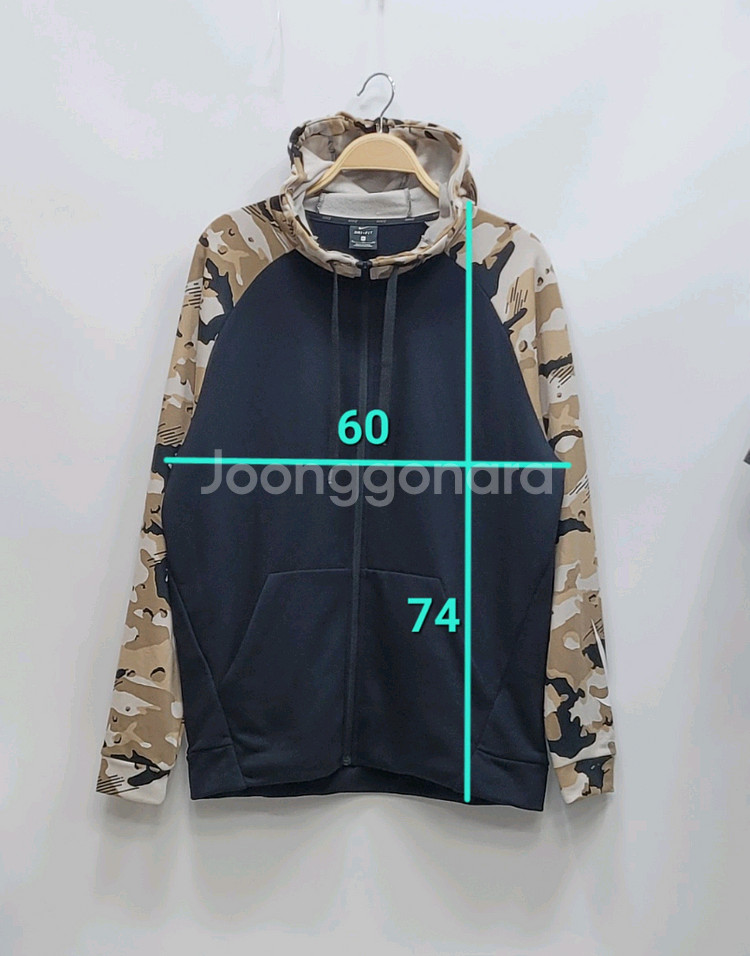NIKE 나이키 드라이핏 플리스 카모 집업 후드 XL--9