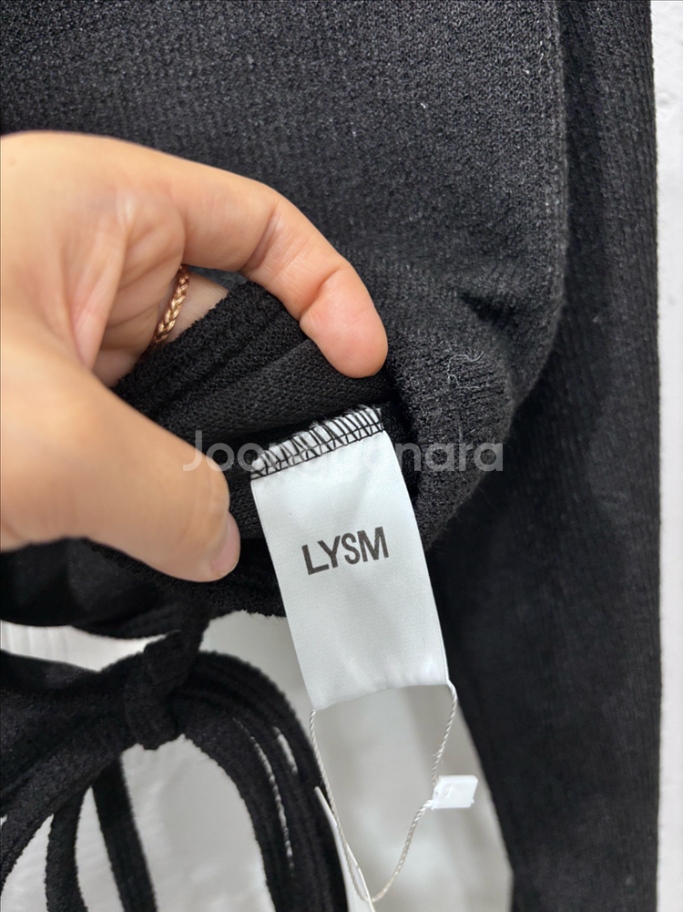lysm 러브유쏘머치 블랙 후크 가디건--3