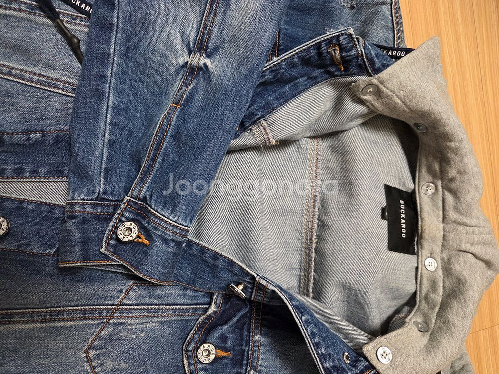 버커루 남성 후드 청자켓. 데님 점퍼. 가격다운. 리바--3