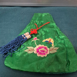 옛날자수복주머니