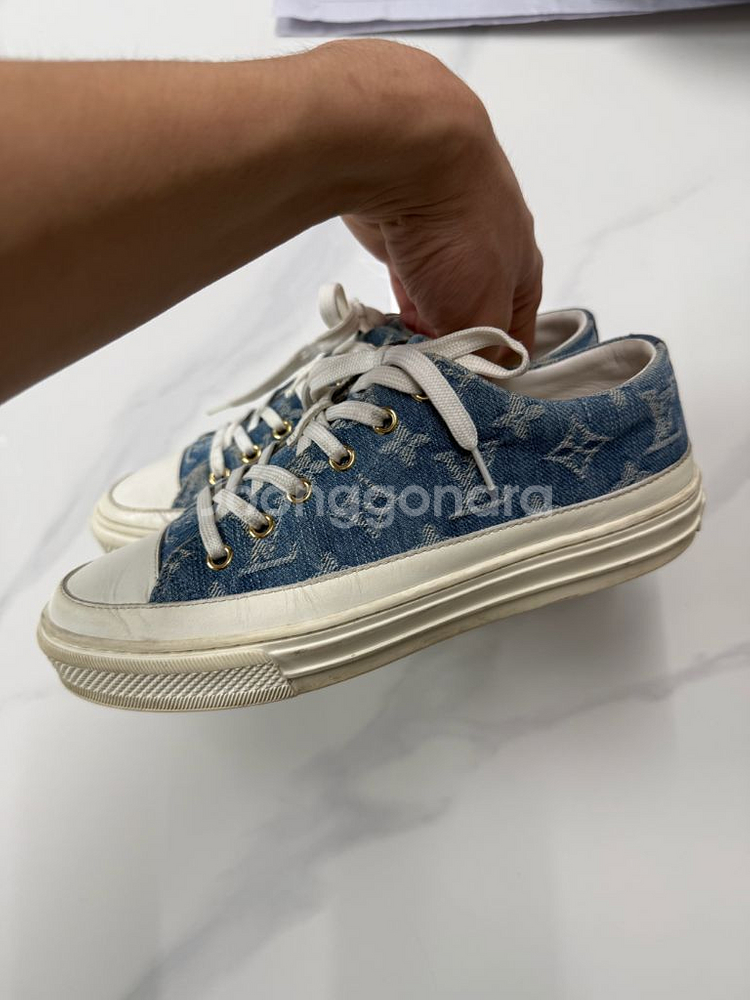 루이비통 모노그램 데님 스니커즈(정품)--1