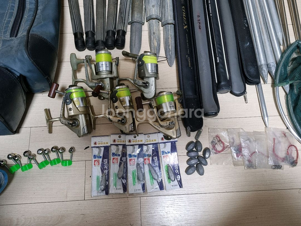 [낚시용품정리]원투낚시 찌낙시 대낚시 거의 풀세트 붕어--2
