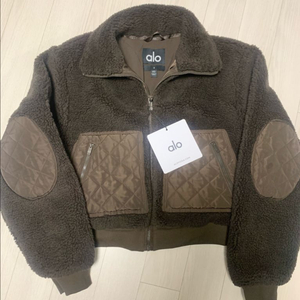 알로 Sherpa Edge Bomber (새제품) S 에스프레소 - 뽀글이 패딩