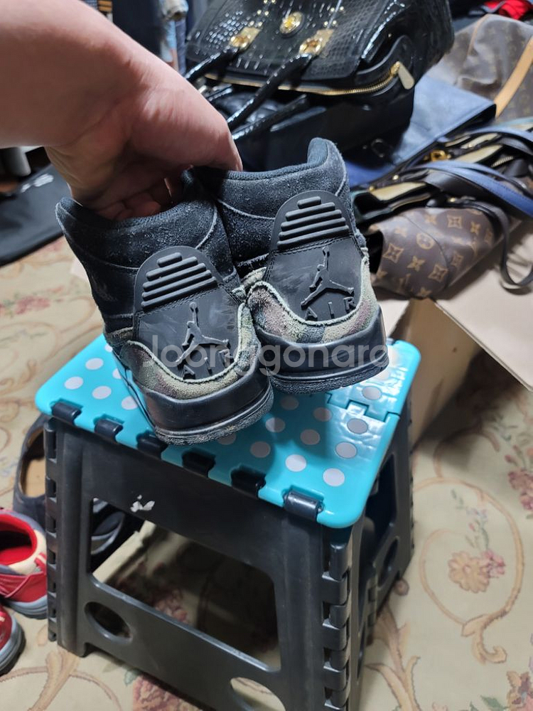 나이키 조던 블랙카모 농구화 255--2