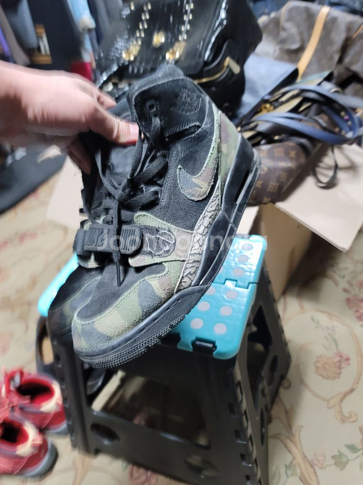 나이키 조던 블랙카모 농구화 255--3