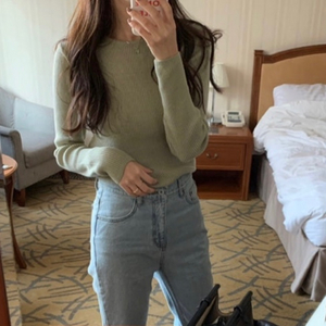 리브레 cash ribbied knit