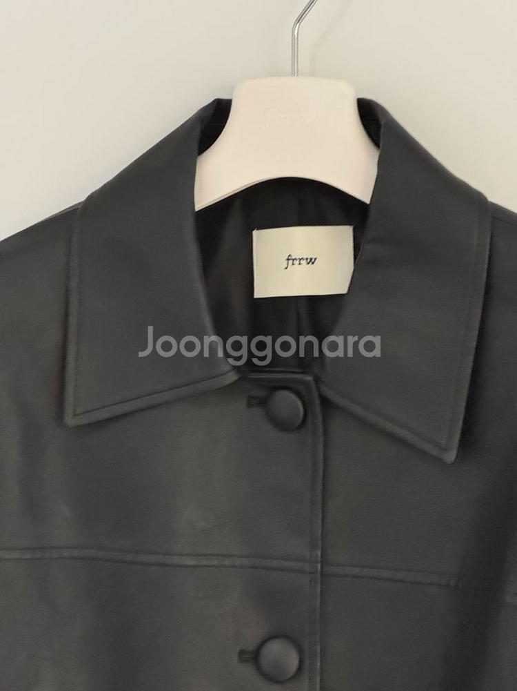 frrw 에코 레더 크롭 가죽자켓--2