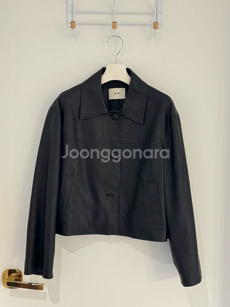 frrw 에코 레더 크롭 가죽자켓--3
