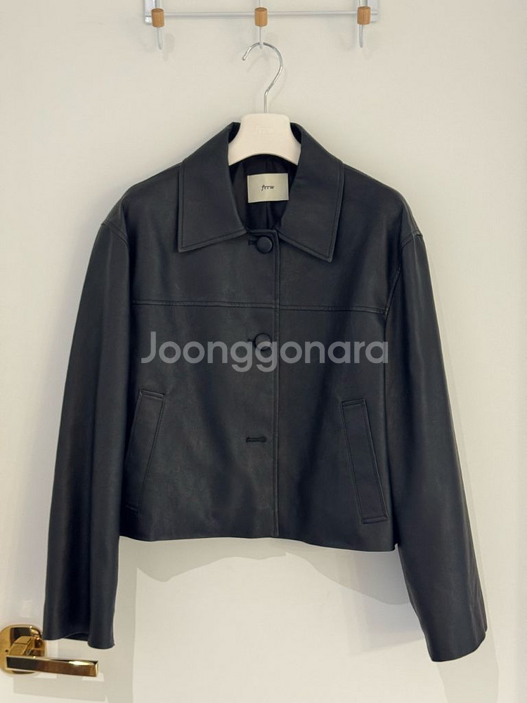 frrw 에코 레더 크롭 가죽자켓--5