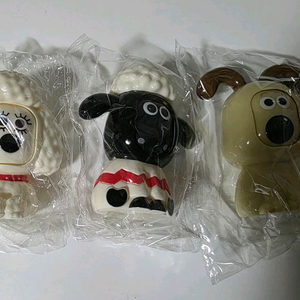 월레스 그로밋 페이스체인지 피규어 3개