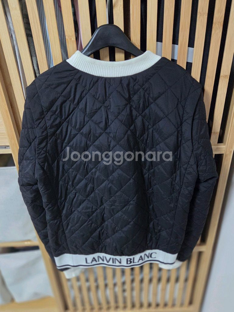 23FW 랑방 블랑 여성 퀼팅 가디건(블랙/90)--6