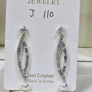 큐빅셋팅 드롭귀걸이