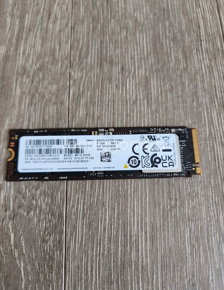 삼성 pm9a1 nvme ssd 512g 28개--0
