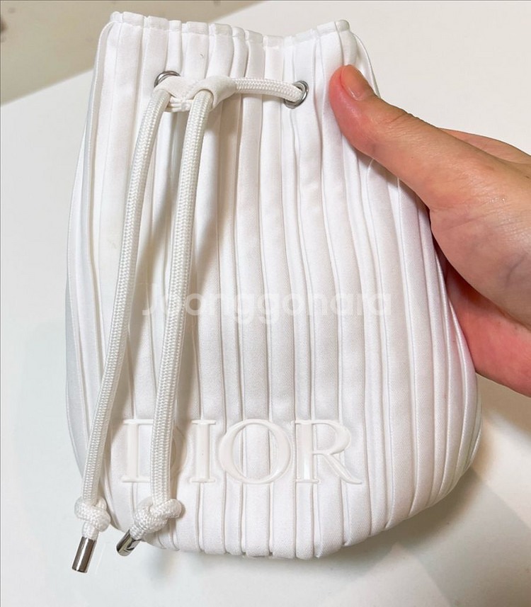 디올 플리츠 복조리 파우치--0