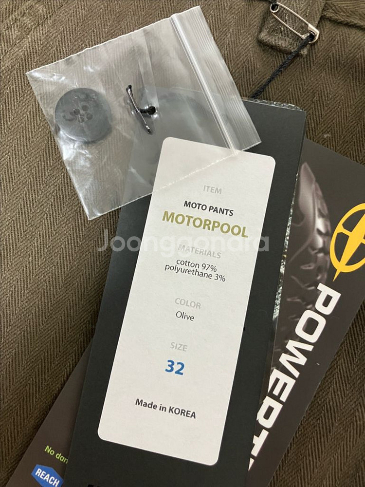 어글리브로스 모토팬츠 카고팬츠 모터풀 올리브 32--0