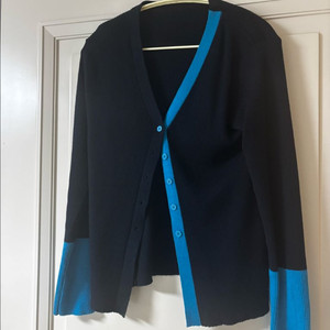 여성 컬러포인트니트 가디건 55